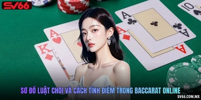 Sơ đồ luật chơi và cách tính điểm trong Baccarat online