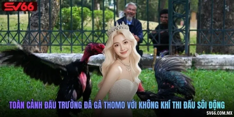 Toàn cảnh đấu trường đá gà Thomo với không khí thi đấu sôi động
